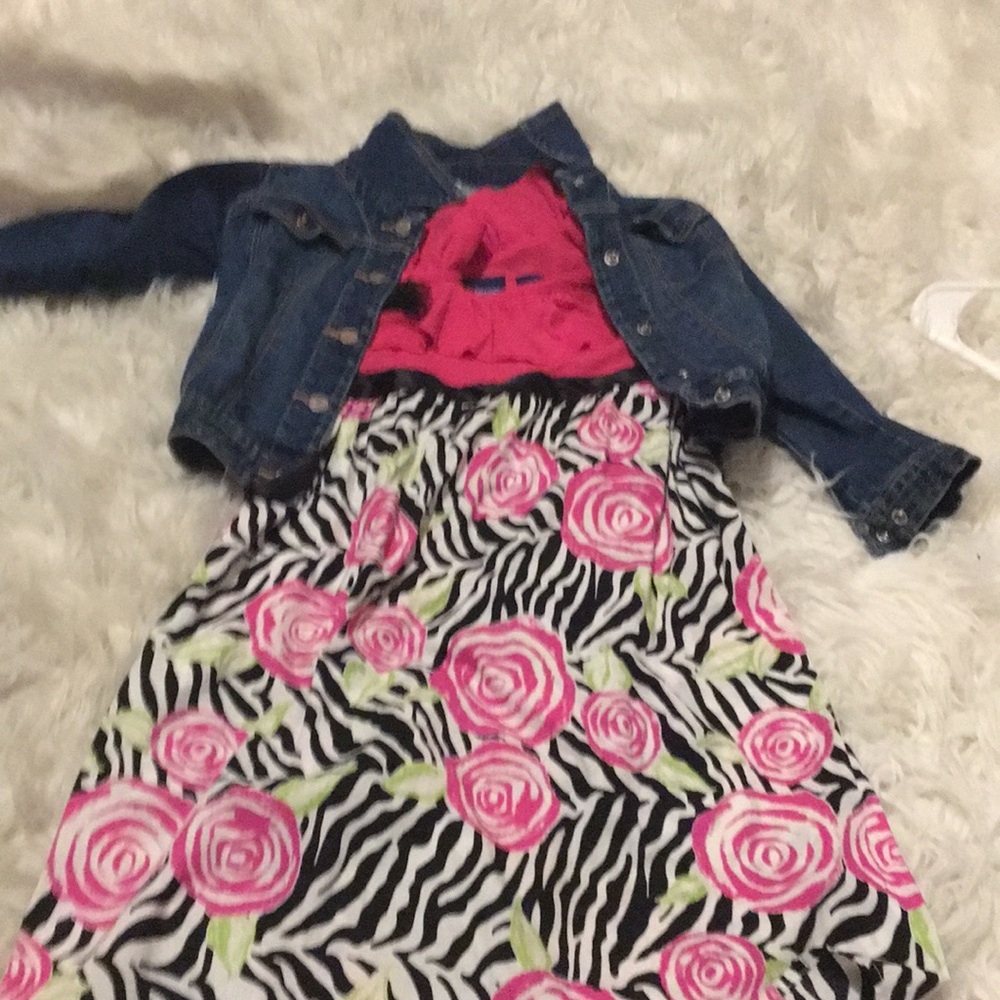 Kid rose dress off the shoulder one strap